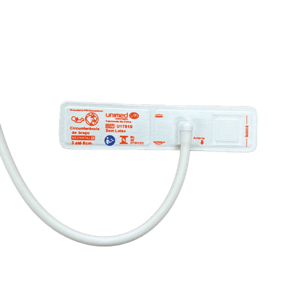 Braçadeira descartável neonatal com conector Philips - 1 via Unimed