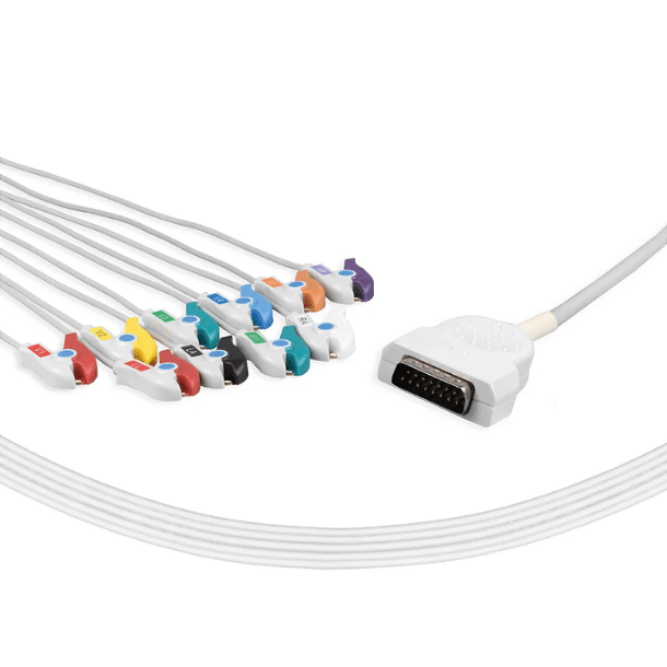 Cabo de ECG 10 vias tipo garra