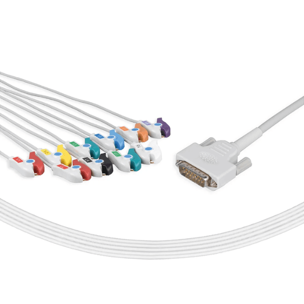 Cabo de ECG 10 vias tipo garra