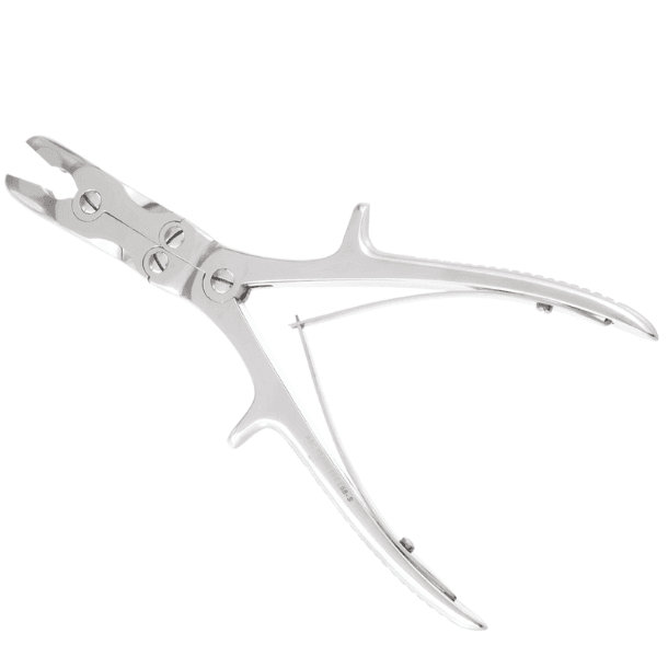 Cizalha Stille Luer reta com dupla articulação para cirurgia ortopédica