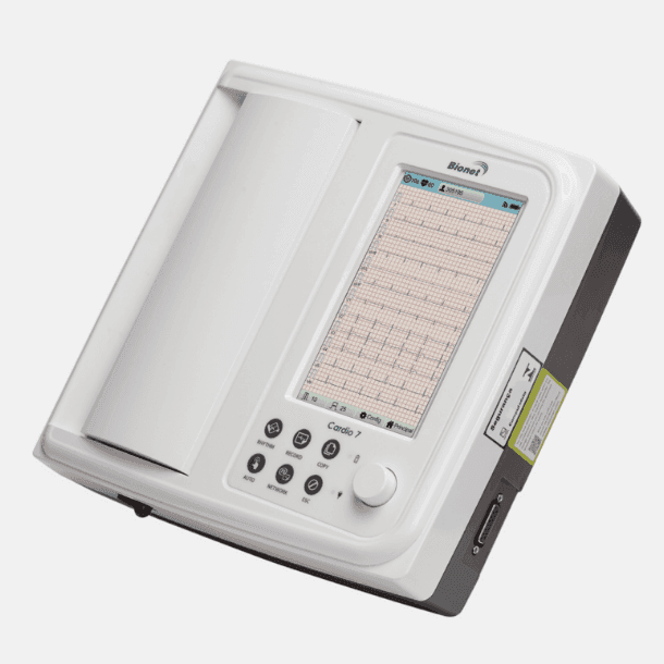 Eletrocardiógrafo CARDIO7 com tela touchscreen