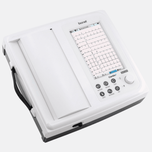 Eletrocardiógrafo CARDIO7 DICOM com tela touchscreen