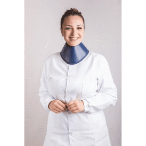 Protetor para Tireoide de Borracha Plumbífera Adulto 0,50mm/Pb Azul Marinho