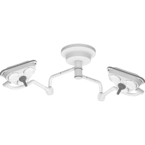 Foco Cirúrgico de Teto Led dois Braços (DUPLEX) 3LE-3LE (130.000 + 130.000 LUX)