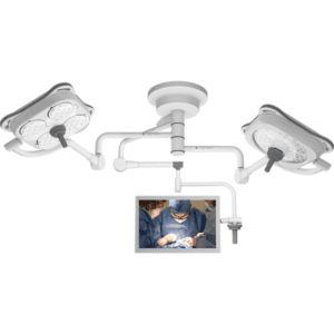 Foco Cirúrgico de Teto Led Três Braços (TRIPLEX) 4LE-M1LE-MONITOR (160.000 + 160.000 LUX)