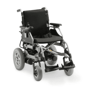 Cadeira de Rodas Motorizada em Alumínio Dobrável até 120 Kg Assento de 45 cm D1000 Dellamed
