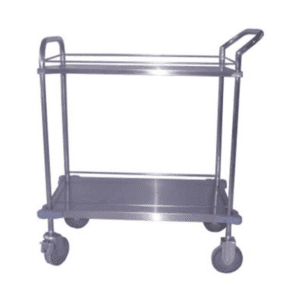 Mesa Auxiliar em Aço Inox c Grades de Proteção
